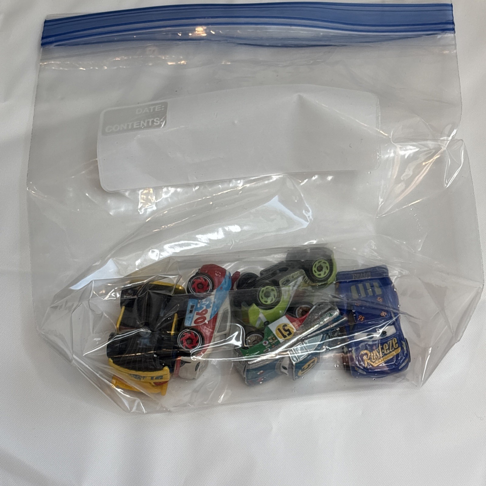 Disney Pixar Cars Mini Racers Diecast Lot 5 Cruz, Conrev, Doc, McQueen, Yardly