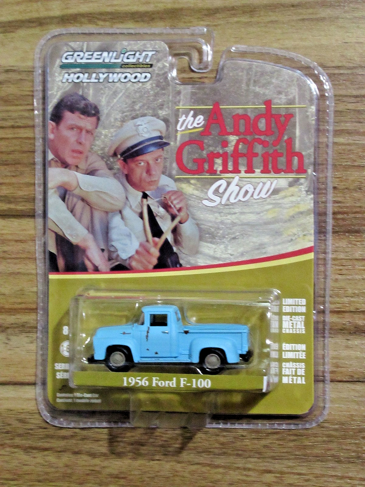 GREENLIGHT 1/64 HOLLYWOOD ANDY GRIFFITH SHOW 1956 FORD F-100 (blue) Series 17