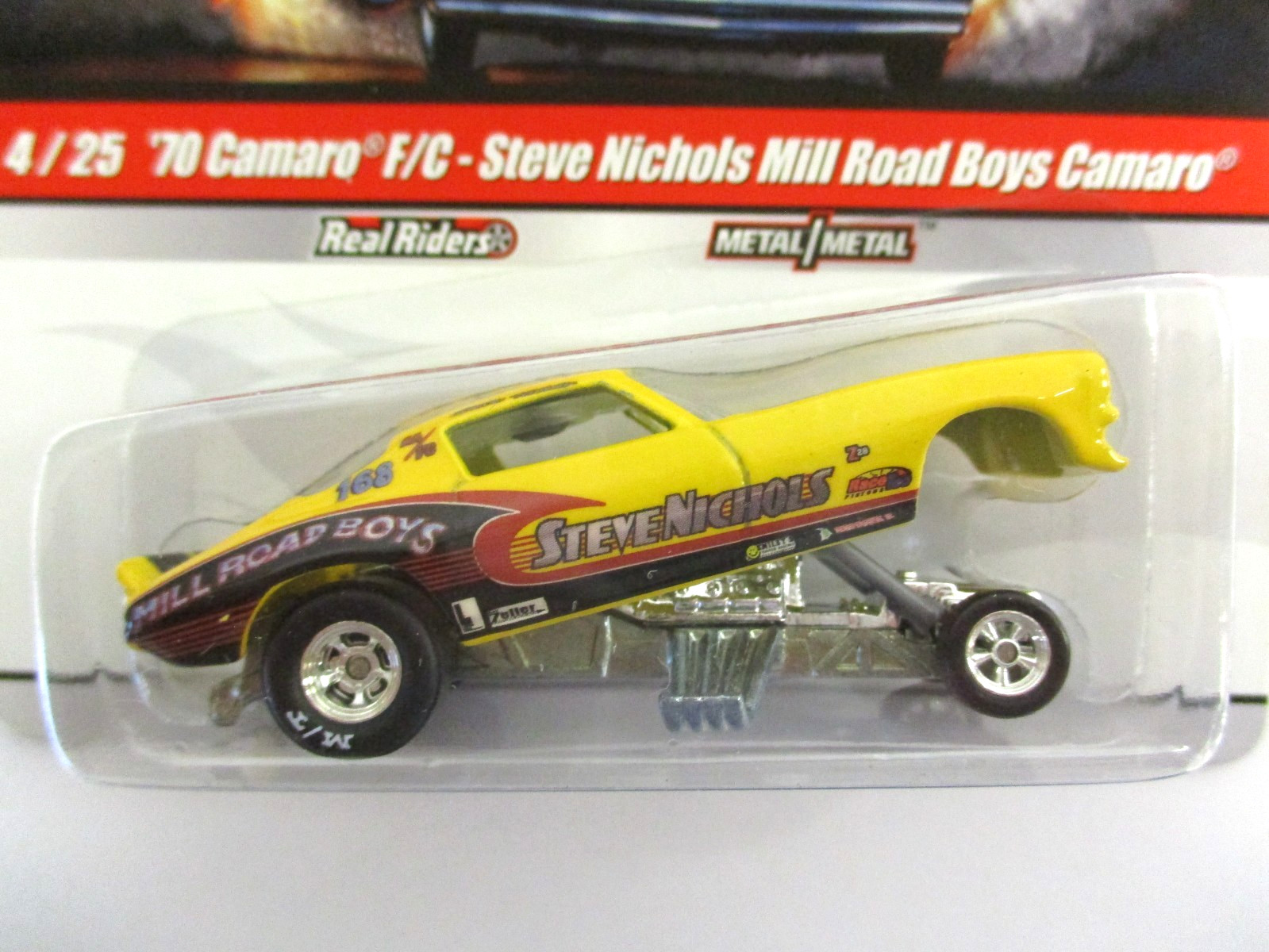 HOT WHEELS – DRAG STRIP DEMONS MILL ROAD BOYS 1970 CHEVROLET CAMARO FUNNY CAR