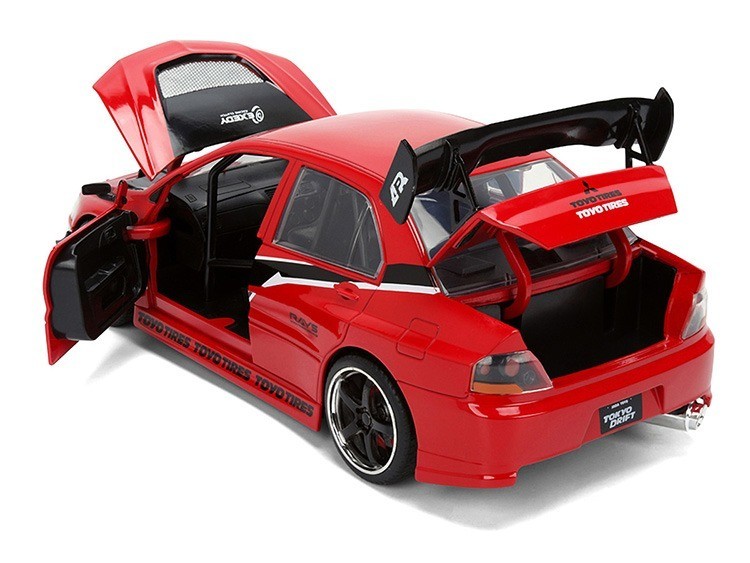 Sean’s Mitsubishi Lancer Evolution IX – Red 1:24 Scale Model – Jada 36208