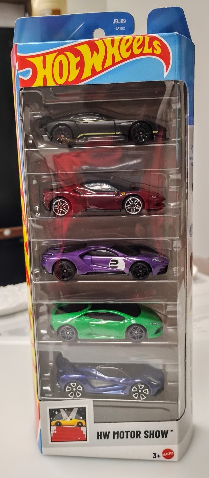 2025 Hot Wheels HW Motor Show 5 Pack Ferrari SF90 Stradale Lamborghini Huracan