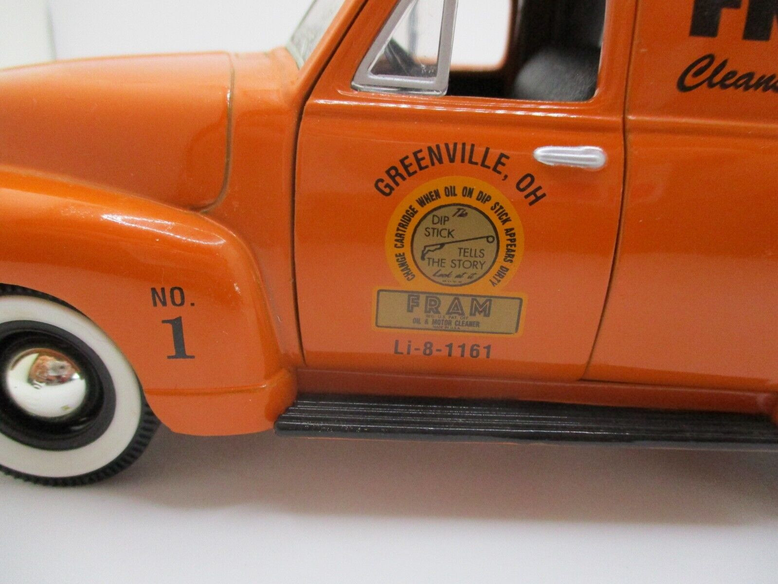 Fram GREENVILLE O. 1952 Chevrolet 3100 Panel No.1 SpecCast Die Cast Collectible