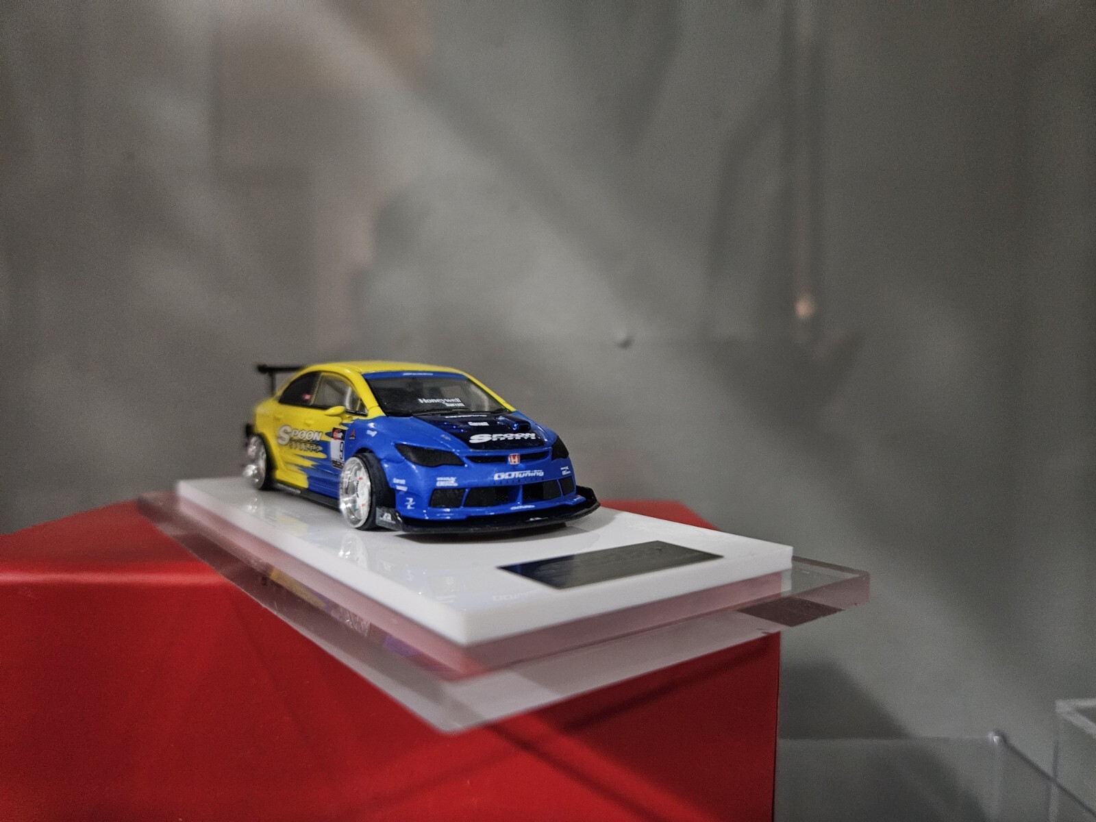 One Model 1:64 JDM Civic Type R FD2 Spoon Sports Resin Car Custom Skalwerk