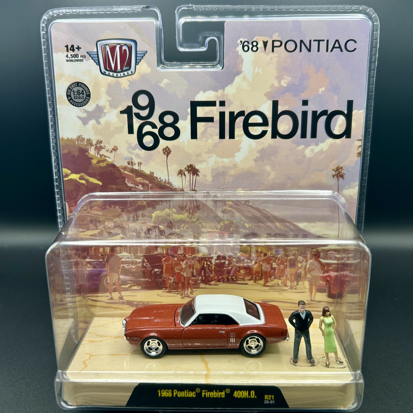 M2 Machines 1/64 2026 Diorama 1968 Pontiac Firebird 400 H.O. R21