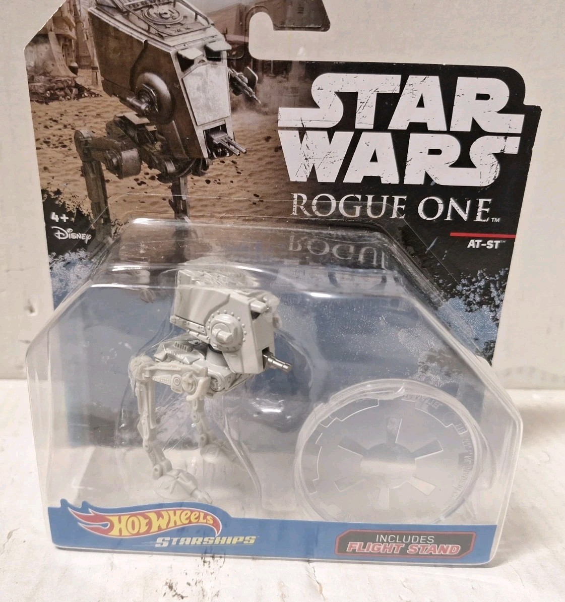 Disney Star Wars Die-Cast Hot Wheels Starships “AT-ST Raider” w/stand- Rogue ONE