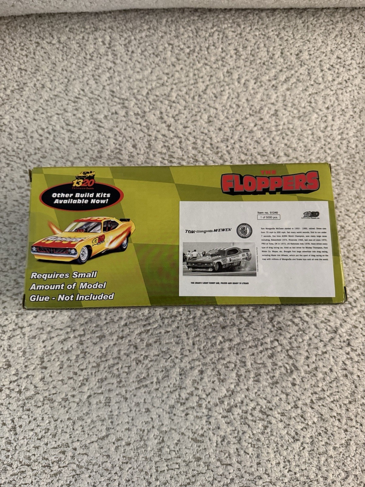 1320 THE FLOPPERS SNAKE MONGOOSE ARMY NAVY 1/24 FUNNY CARS NIB LIMITED EDITION