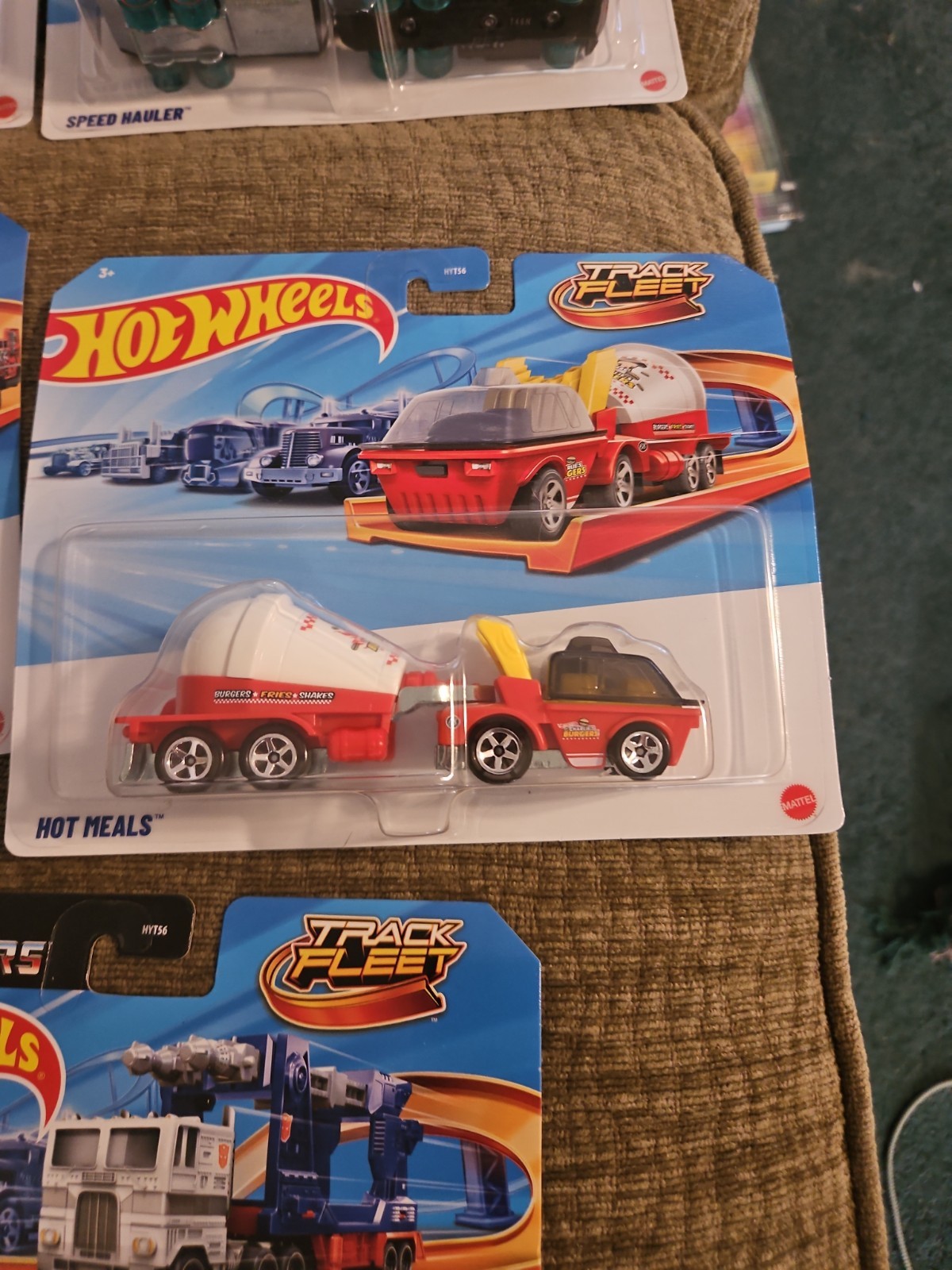 Hot Wheels Track Fleet Lot Of 10 Ultra Magnus Semi Twin Mill Volvo New