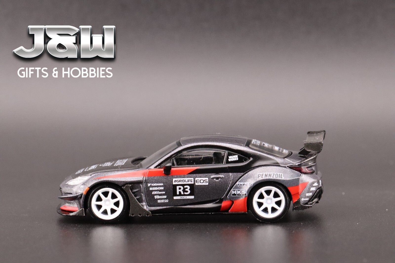 Mini GT Toyota GR86 Larry Chen’s HKS Turbocharged GR86 Grey #820 1/64