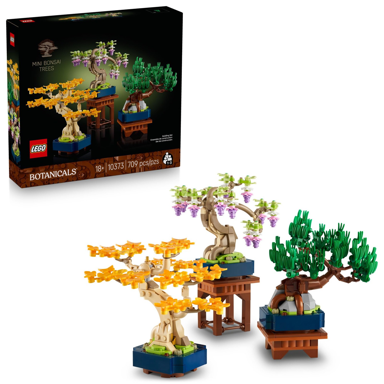 LEGO Botanicals Mini Bonsai Trees Building Set – Artificial Bonsai Tree Building