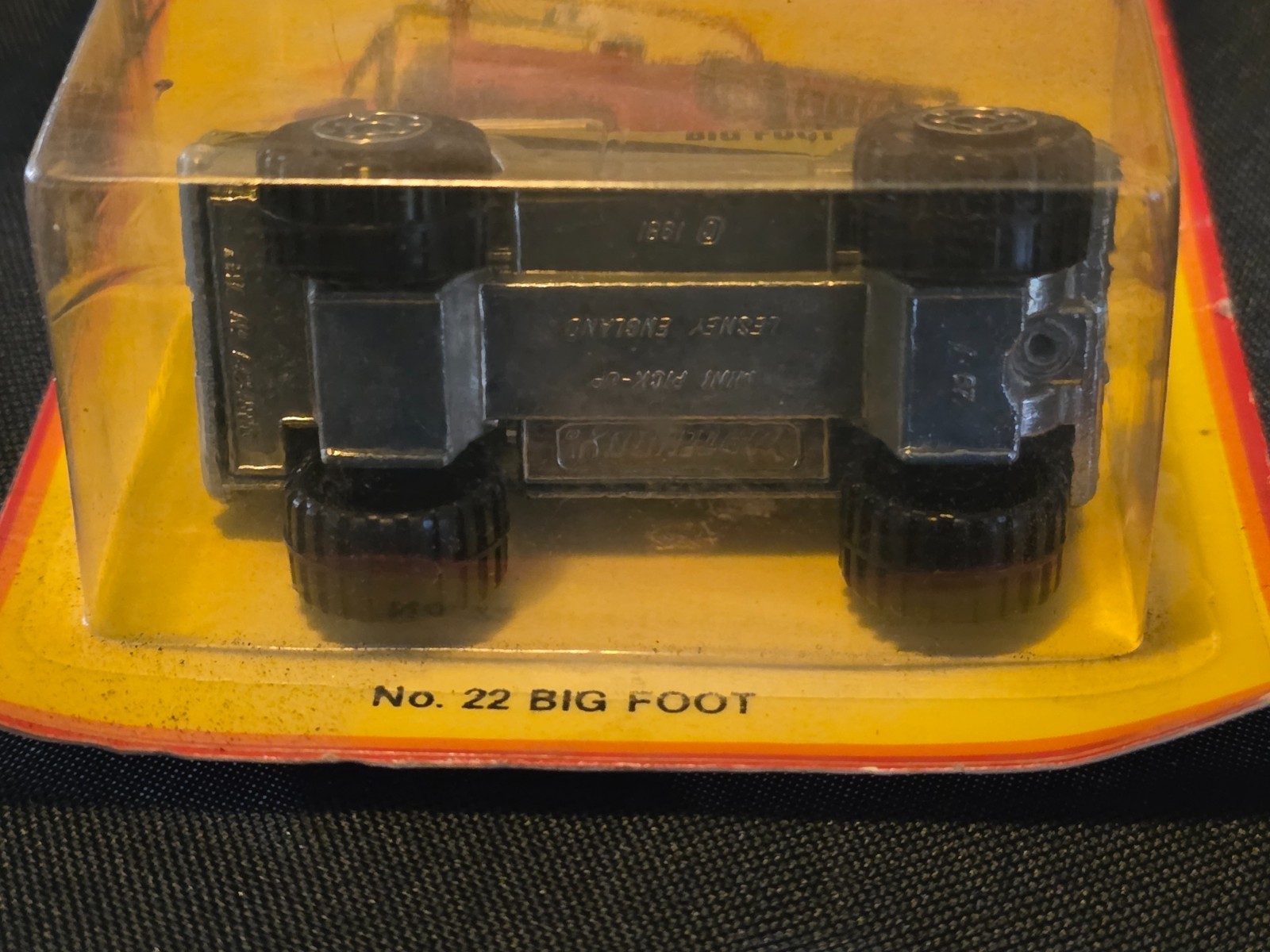 LESNEY MATCHBOX 1981 MB22D BIG FOOT 4×4 Mini Pickup Truck Nu In BubblePkge