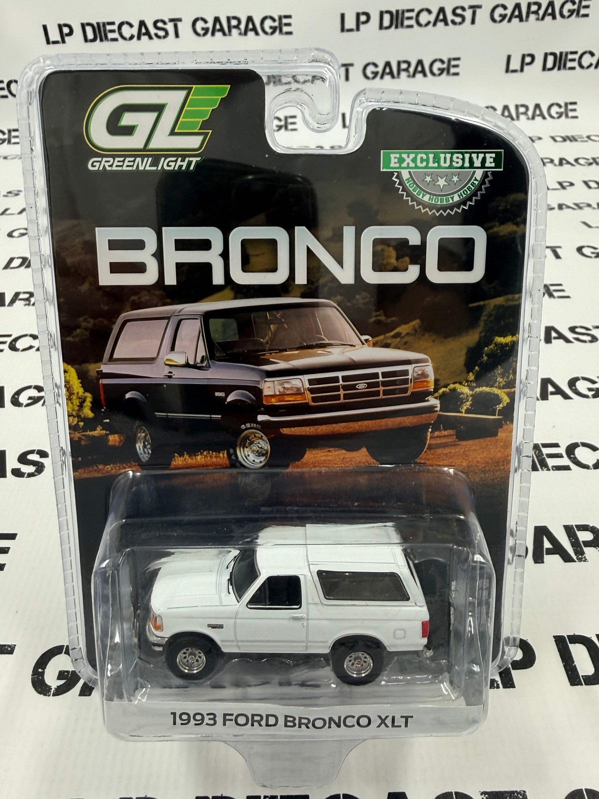 GREENLIGHT 1993 Ford Bronco XLT White OJ 1:64 Diecast