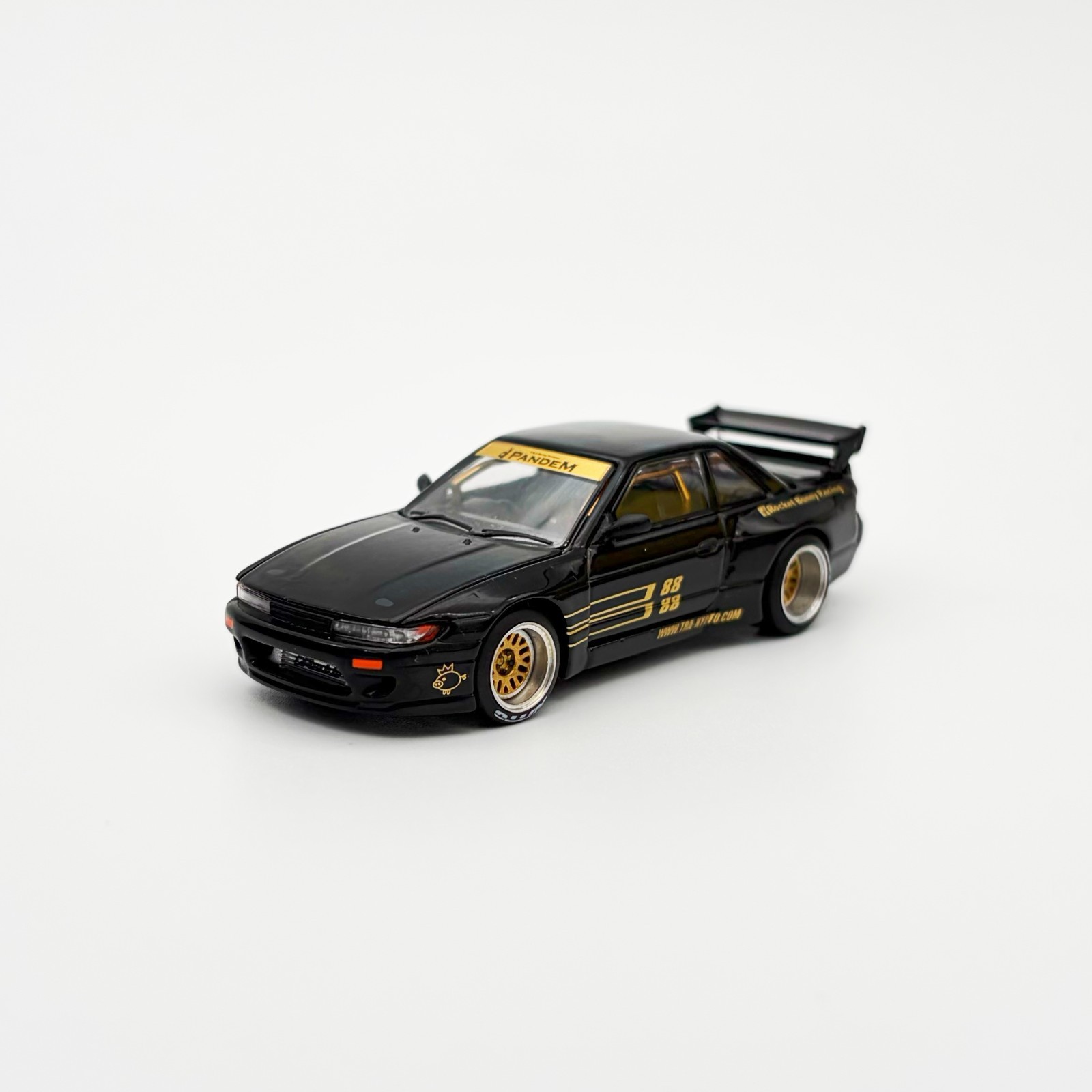 Pop Race 1:64 Nissan Pandem S13 Silvia Black Gold #289
