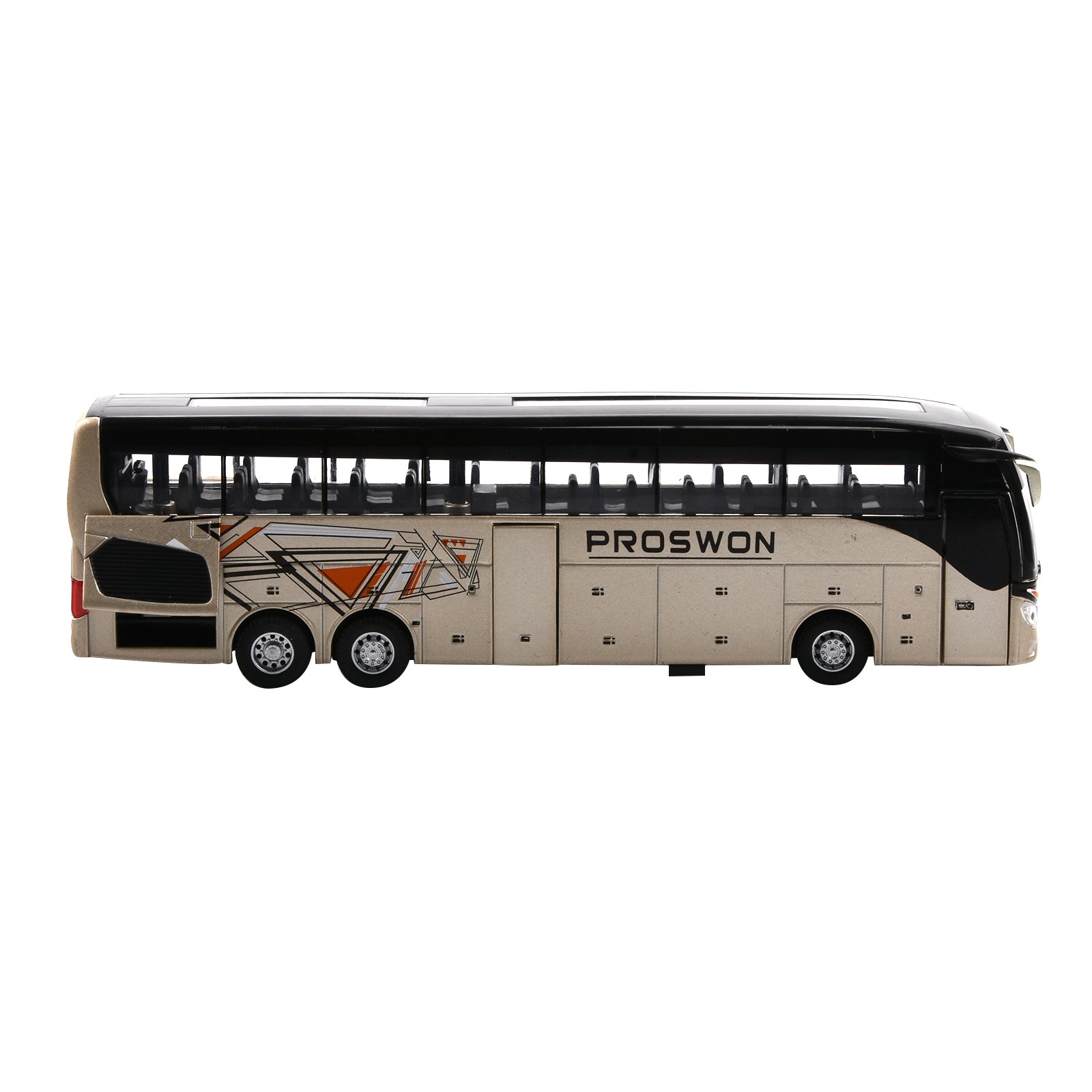 Model Flash Light Vehicle Single Sightseeing Bus 1:32 Alloy Cars Pull Back Toys