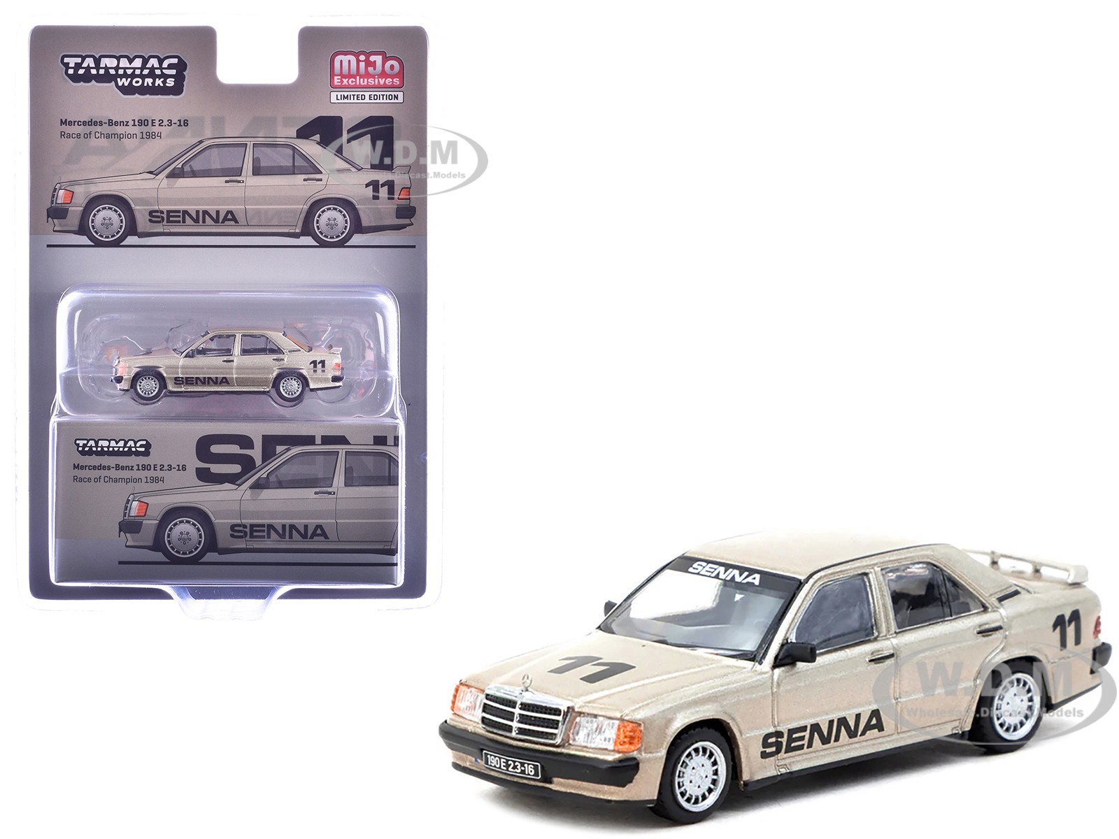 MERCEDES-BENZ 190 E #11 SENNA WINNER ROC 1984 1/64 TARMAC WORKS T64G-047-84ROC11