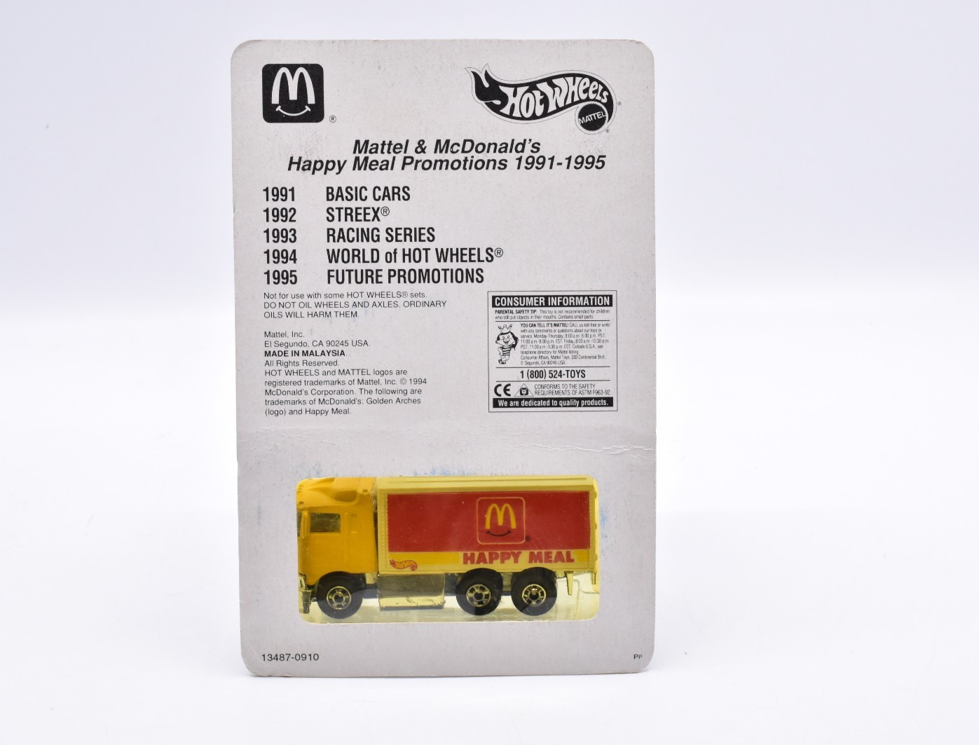 Hot Wheels McDonalds Happy Meal Promo 1991 Limited 7000 Hiway Hauler