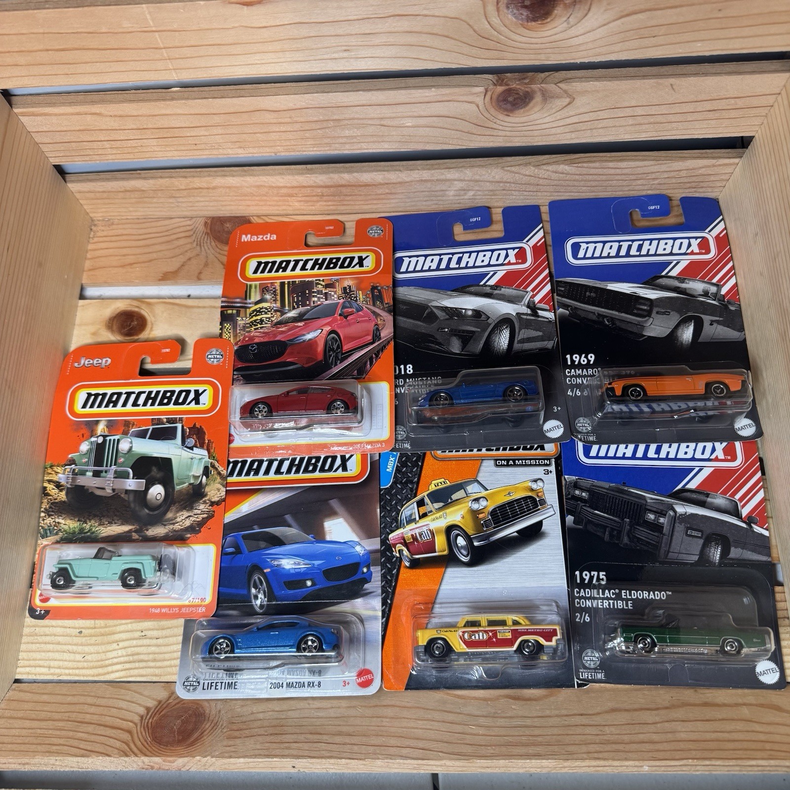 Matchbox Taxi & Assorted Make & Models Unopened Diecast Car 1:64 Lot (7) NEW