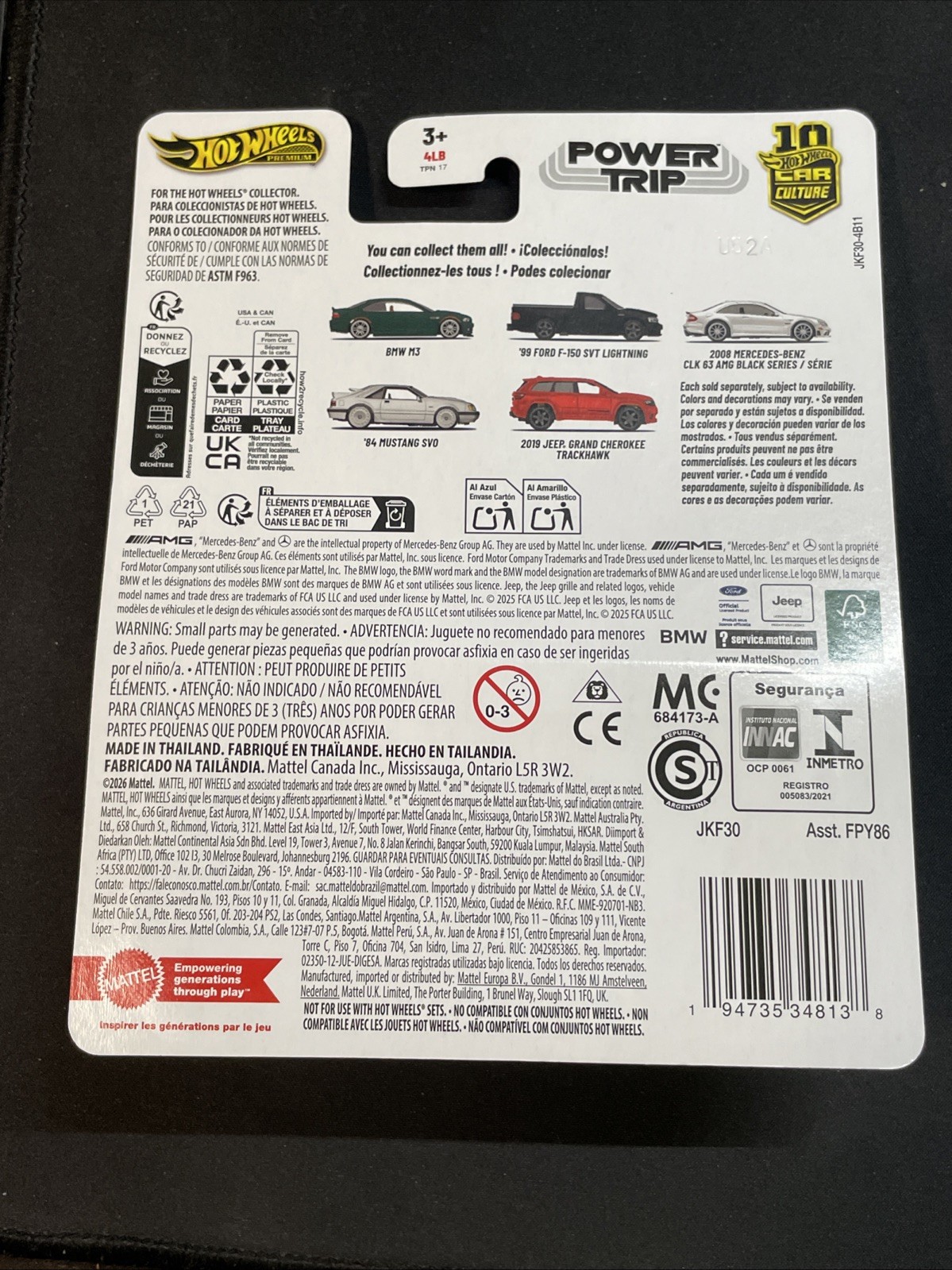 Hot Wheels BMW M3 E46 Green Power Trip FPY86-961 R 1:64 Car culture Premium