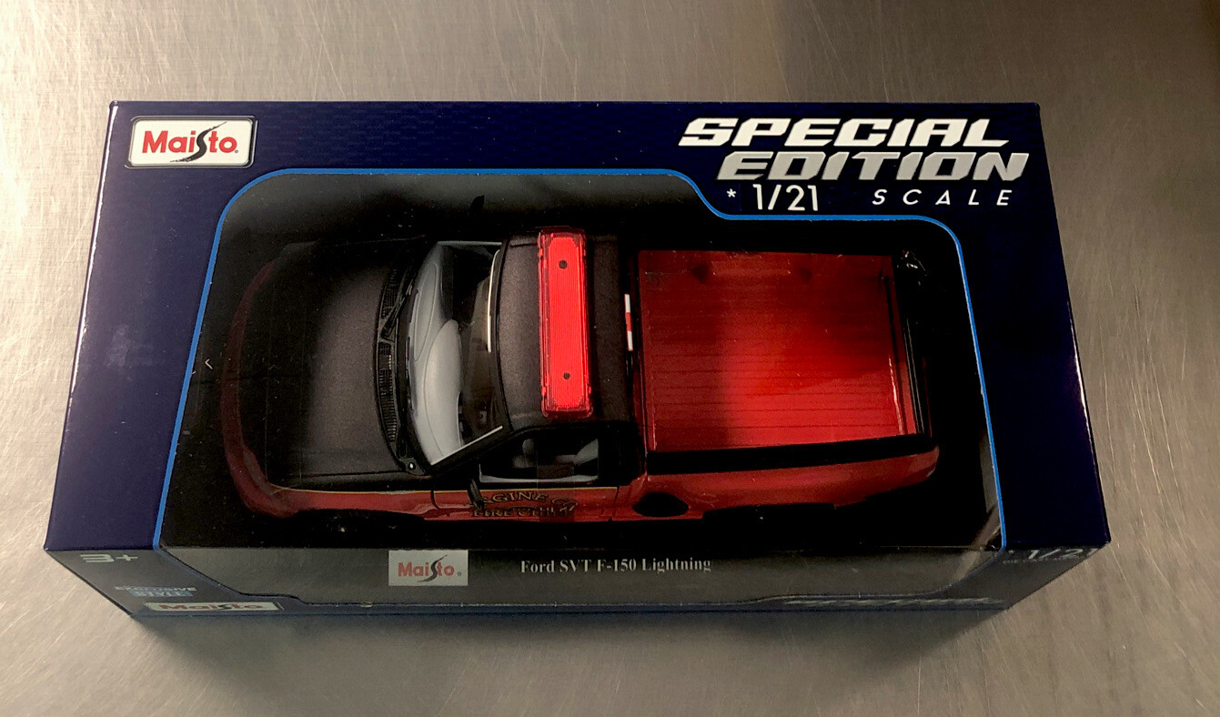 MAISTO FORD SVT F-150 LIGHTNING EXCLUSIVE STYLE SPECIAL EDITION RED 1/21 SCALE