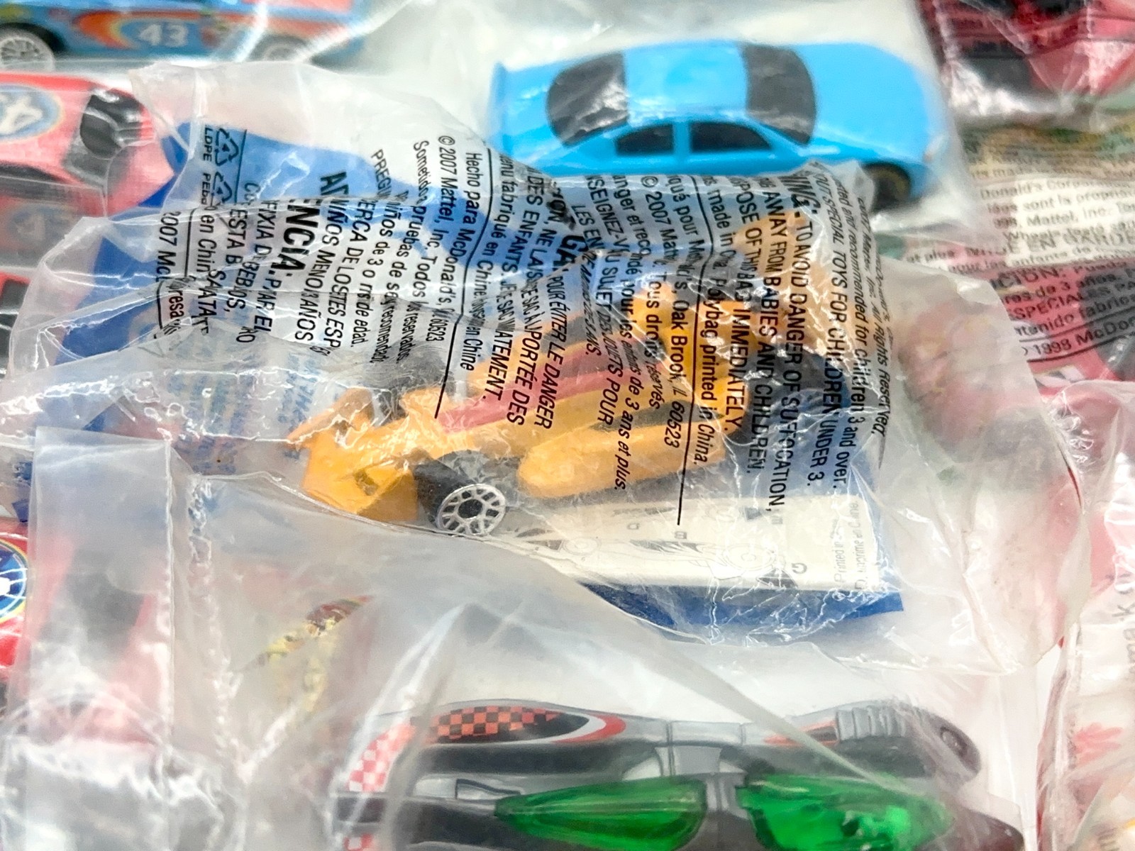 (20+) Hot Wheels & LEGO Cereal Baggie Richard Petty & More Lot of Cars SEALED!