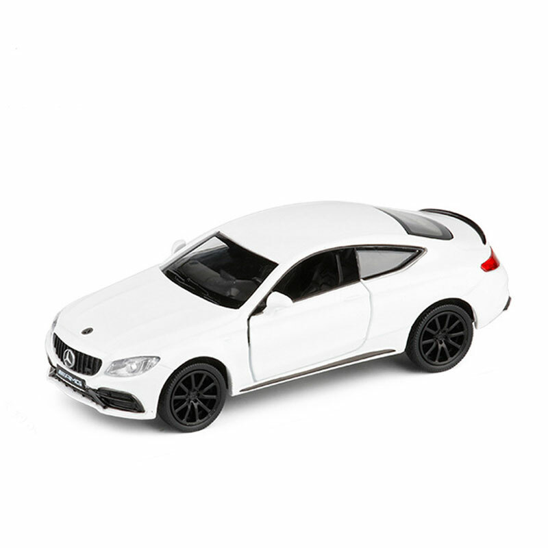 Mercedes-Benz C63S AMG Coupe 1/36 Model Car Diecast Toy Vehicle Collection White