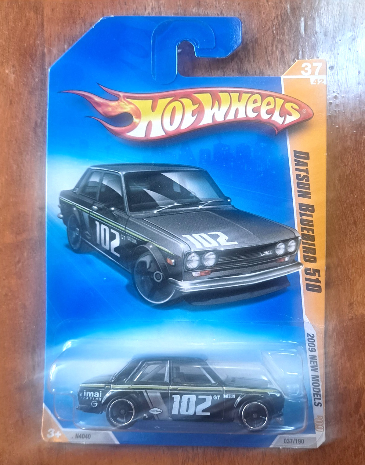 Hot Wheels #37 New Models 37/42 DATSUN BLUEBIRD 510 Black 2009