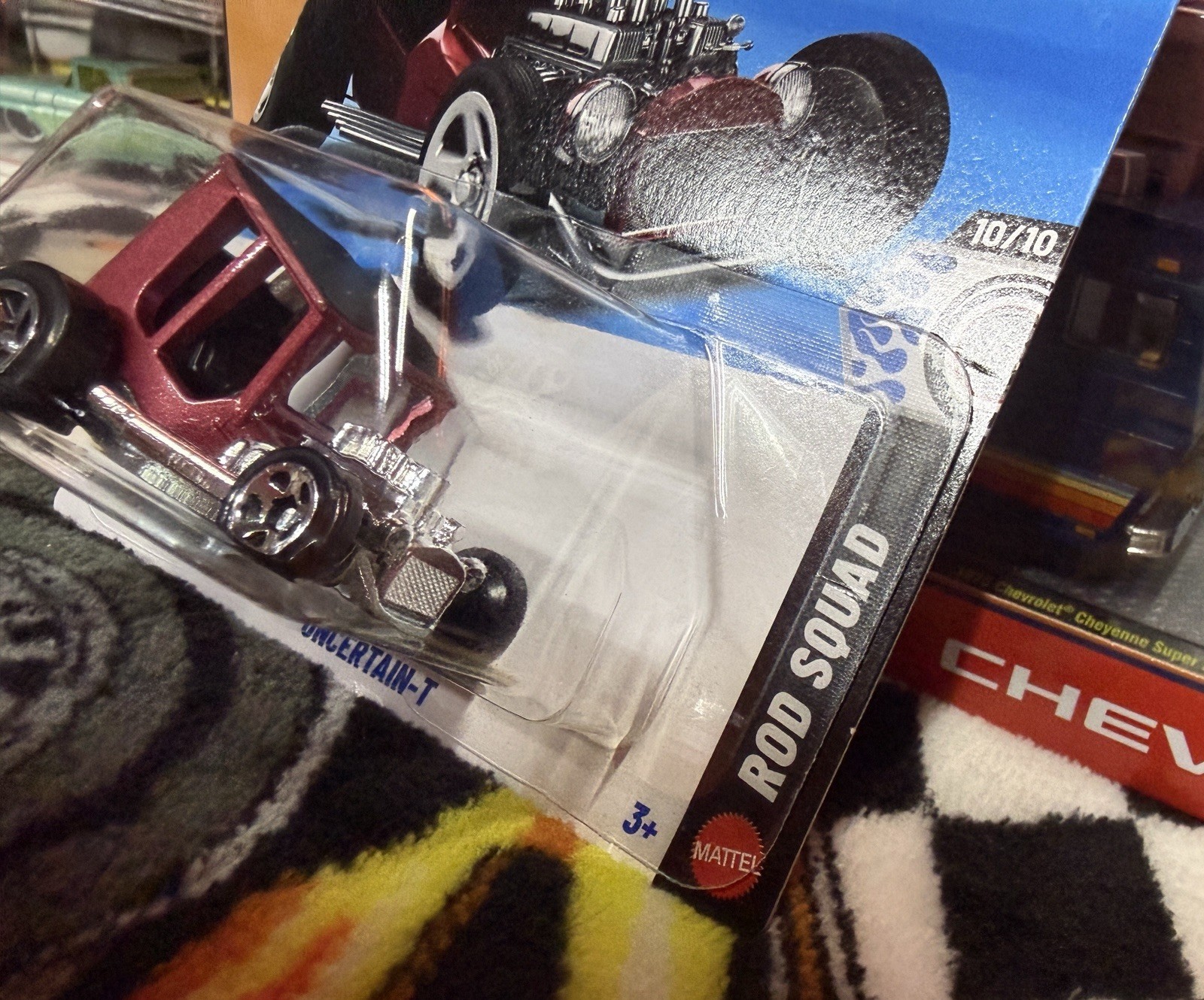 🔥L Case Hot Wheels Rod Squad Uncertain-T 2026 Red/Silver Diecast Car 1:64