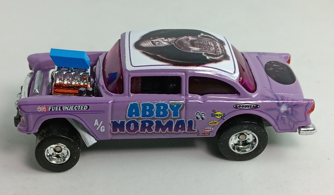 Custom, Hot Wheels ’55 CHEVY BEL AIR GASSER, “ABBY NORMAL”