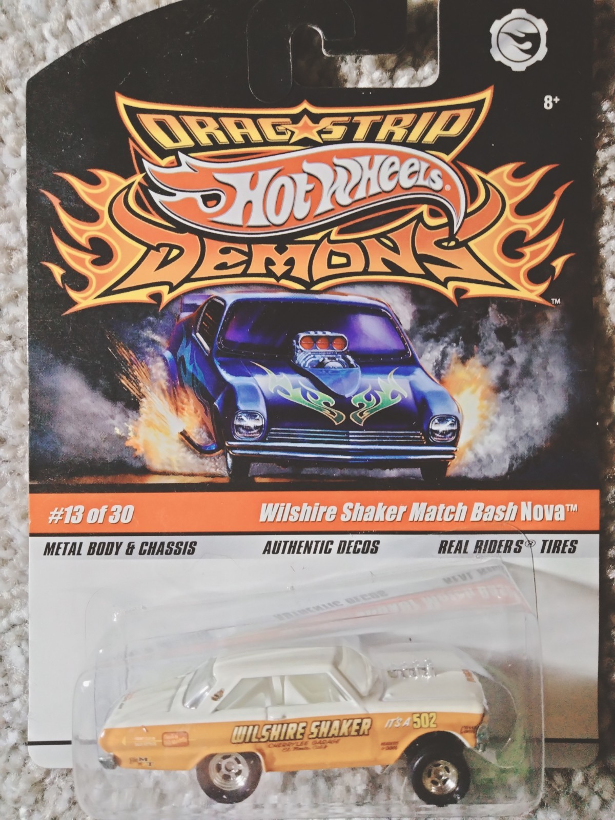 HOT WHEELS DRAG STRIP DEMONS WILSHIRE SHAKER MATCH BASH NOVA #13 OF 30