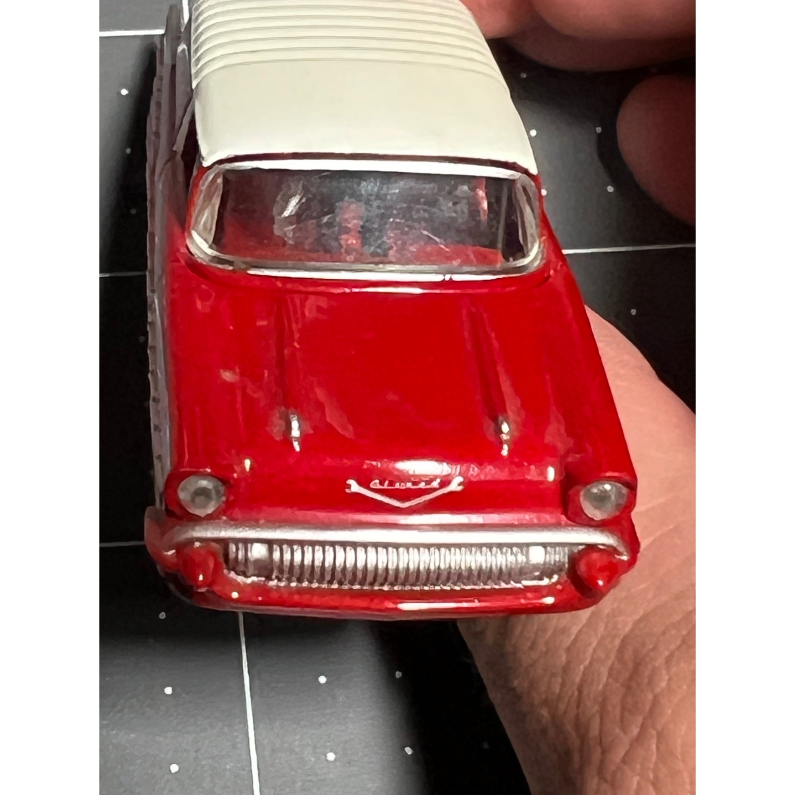 Snap-on Tools 1957 Chevy Nomad Diecast Car Red White 1/64 Scale Collectible