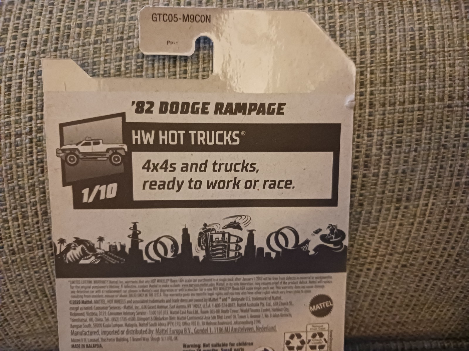 Hot Wheels ’82 Dodge Rampage Black #175 175/250 2021 HW Hot Trucks 1/10