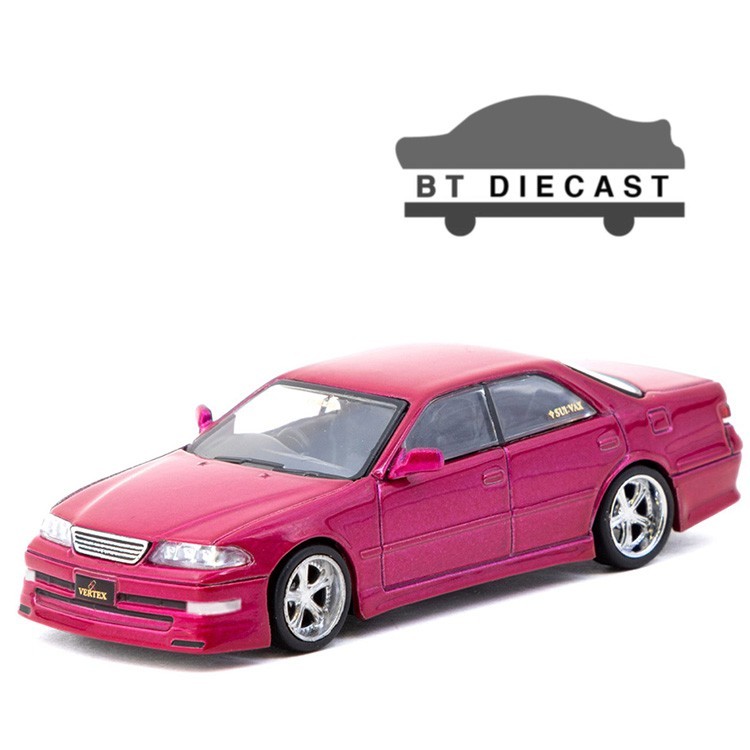 TARMAC WORKS VERTEX TOYOTA MARK II JZX100 1/64 DIECAST RED METALLIC T64G-024-RE