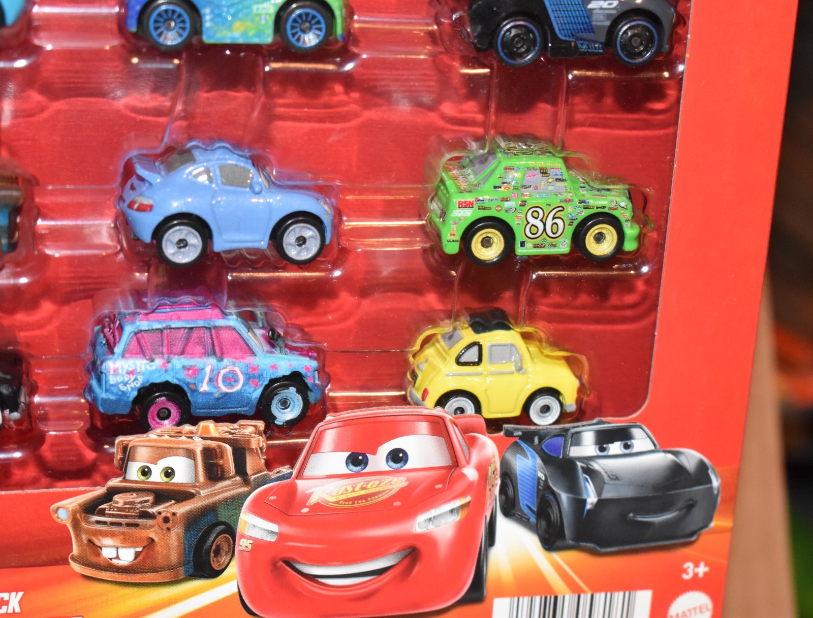 Disney Pixar Cars Mini Racers VARIETY CARLA VELOSO,SALLY,LUIGI, 15 Pack LOT 2NEW