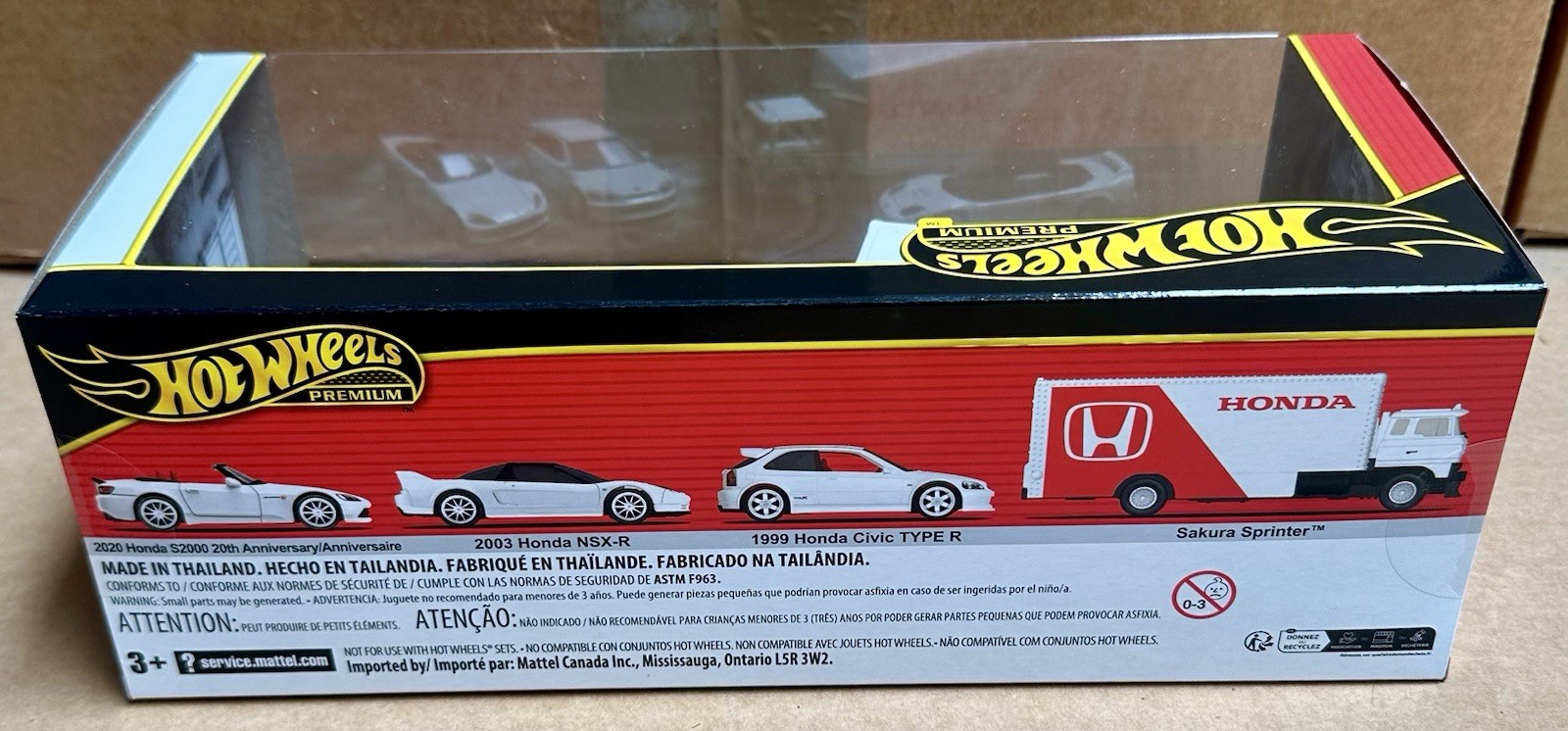 Hot Wheels 2025 Premium Collector Diorama Honda Set Civic Type-R, NSX-R, S2000