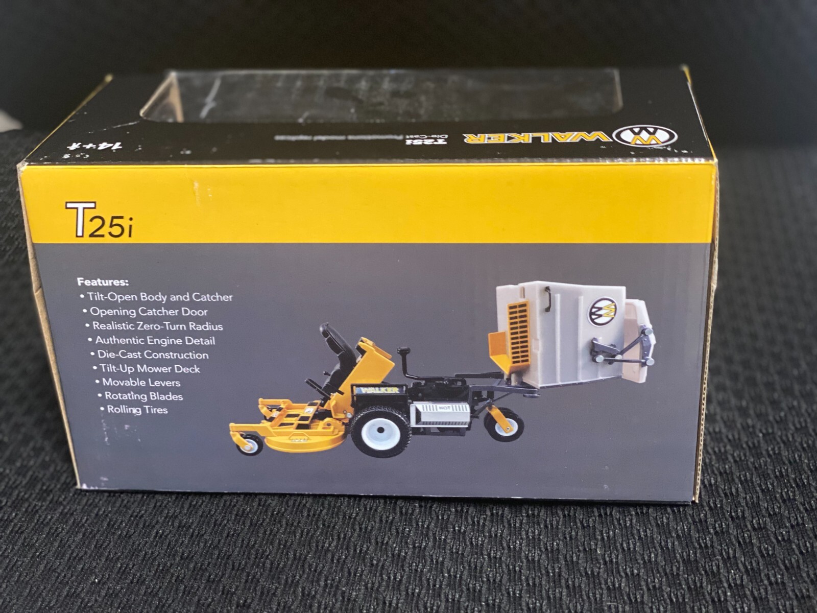 Walker Die-Cast GHS 1:16 Metal Scale Replica of the Walker T25i Zero-Turn Mower