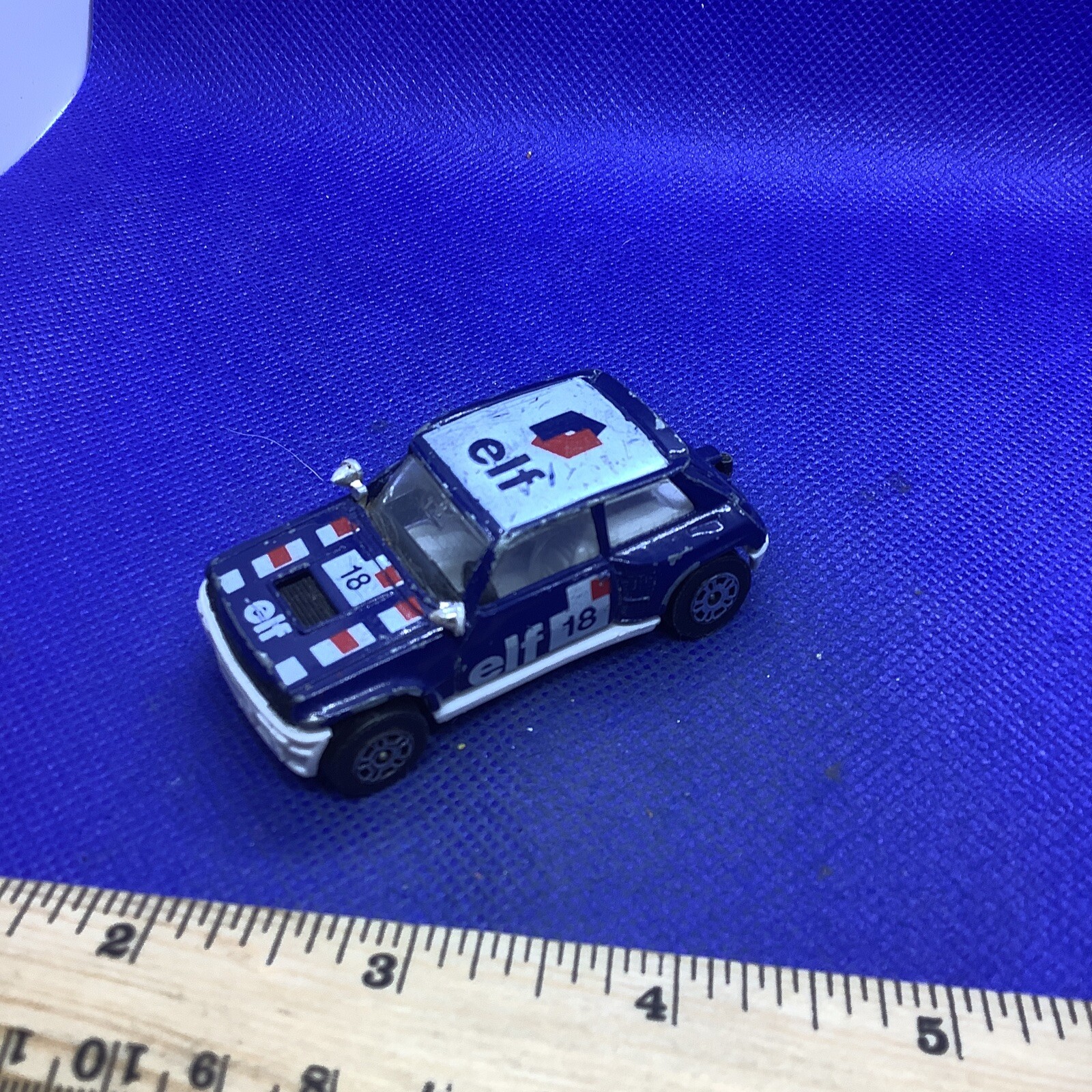 Corgi Renault 5 Turbo Elf #18 Blue 10 Spoke Wheels Made in United Kingdom