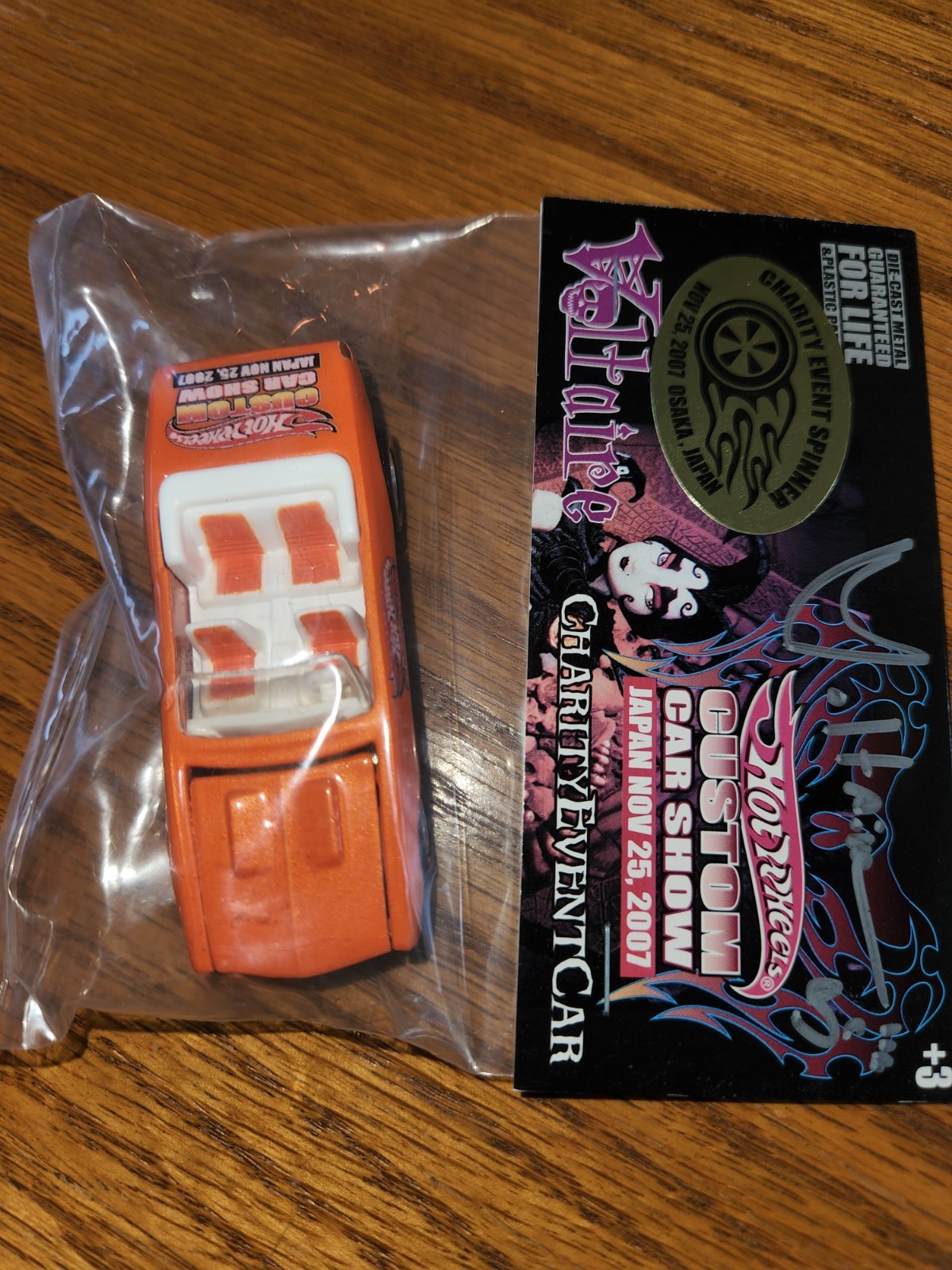 RARE Voltaire Signed Hot Wheels 2007 Japan 67 Camaro Limited Edition