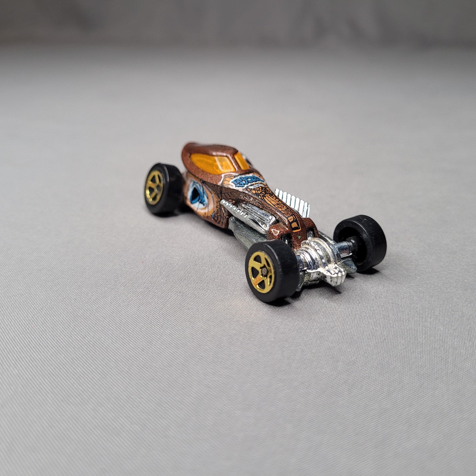 Vintage 1997 Hot Wheels Sweet 16 II Brown Black Widow Dragster Diecast Car Loose