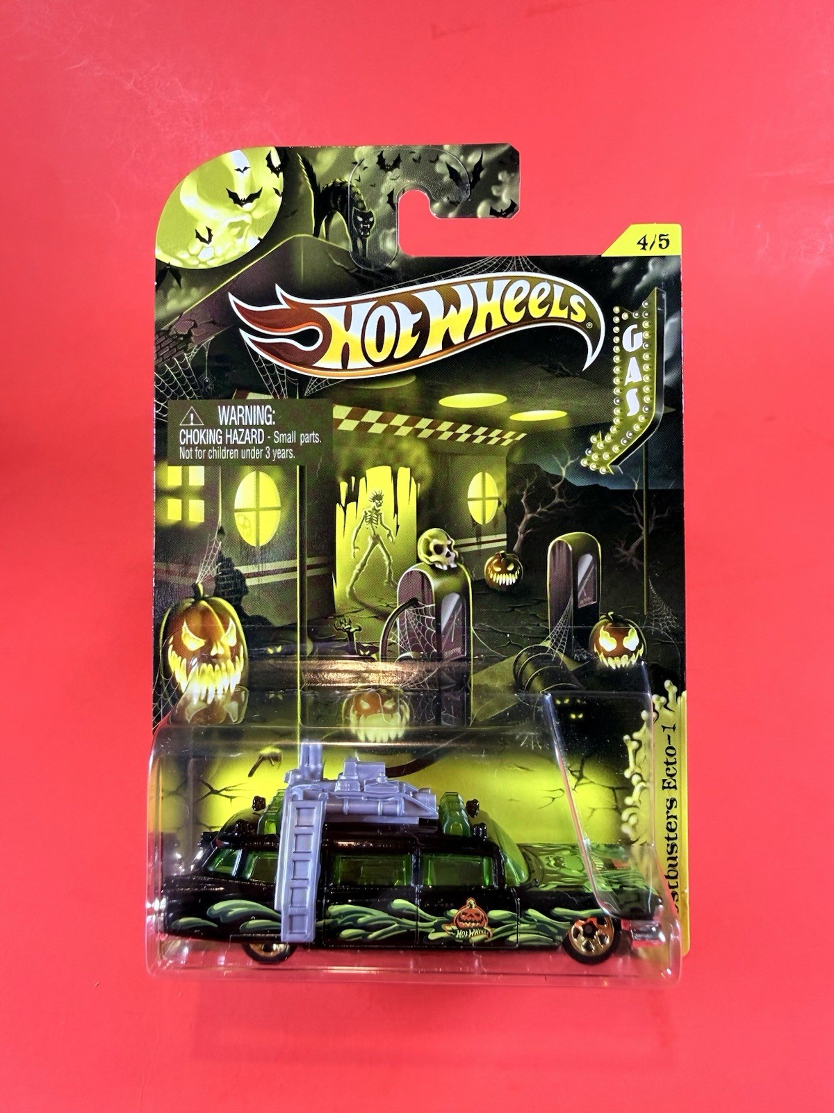 HOT WHEELS KROGER 2012 HAPPY HALLOWEEN 5 CAR SET BATMOBILE, GHOSTBUSTERS PLUS🔥