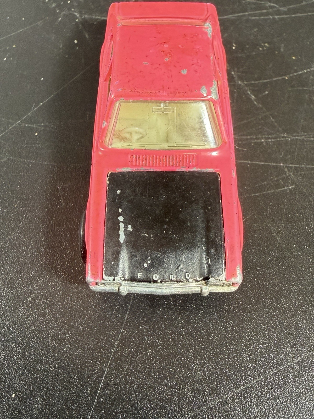 Matchbox Lesney No 54 Ford Capri * Superfast * Pink W/Black Hood 1970 * England