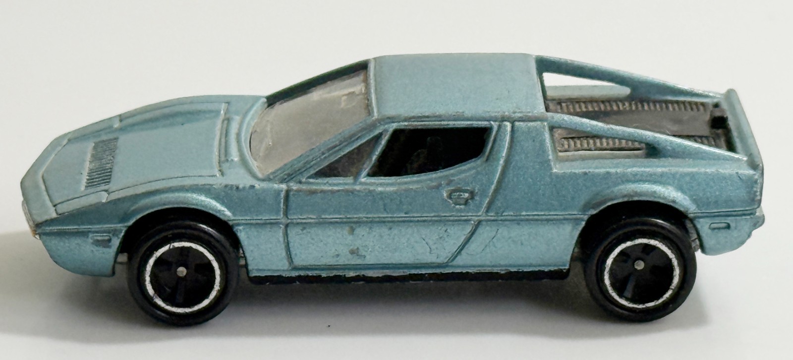 Tomy Tomica Maserati Merak SS Pocket Car Japan Light Blue 1/62 Diecast Vintage