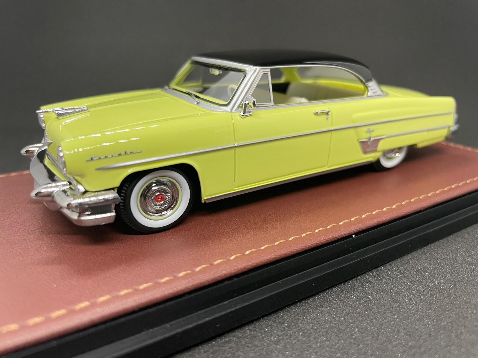 1954 Lincoln Capri 2 dr HT by GLM 1/43 Scale Black over yellow Ltd to 50 units