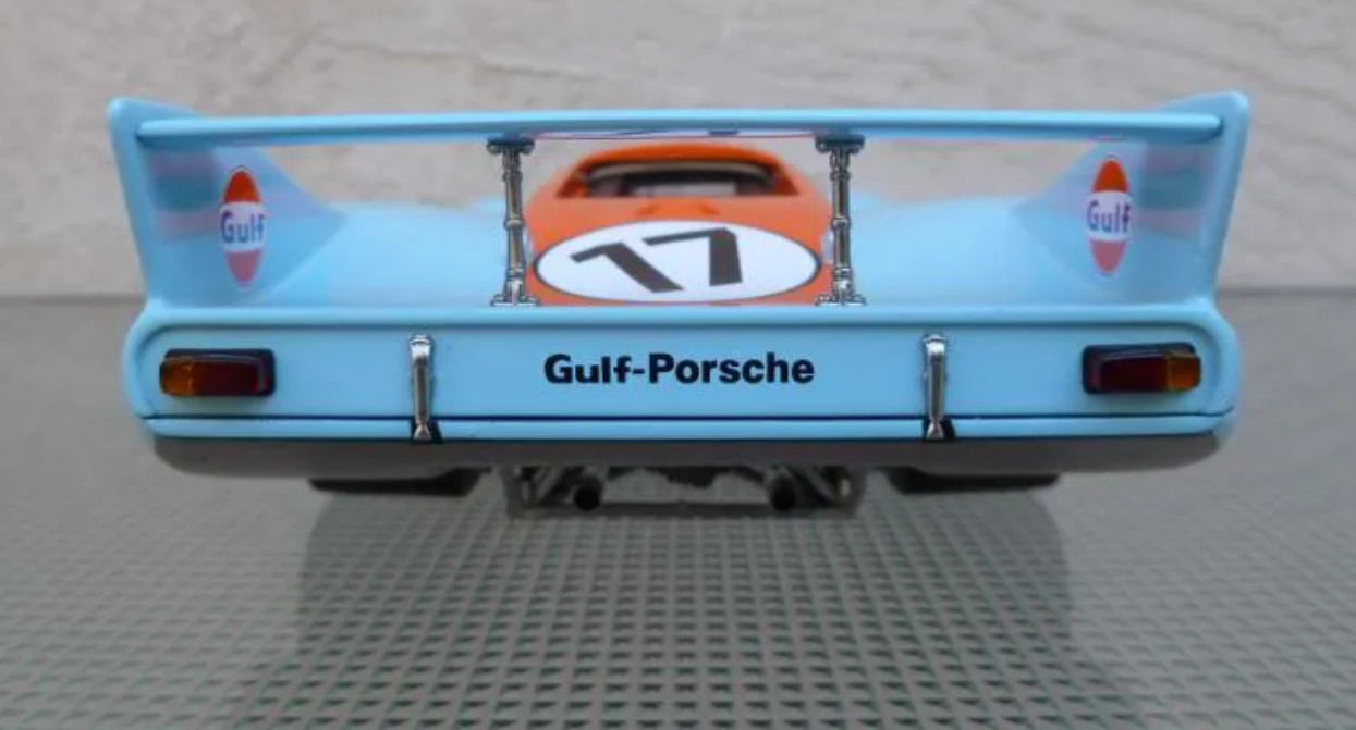 Porsche Race Car1:18Le Mans Racing Custom Built24Metal Body12Model Carousel BLUE