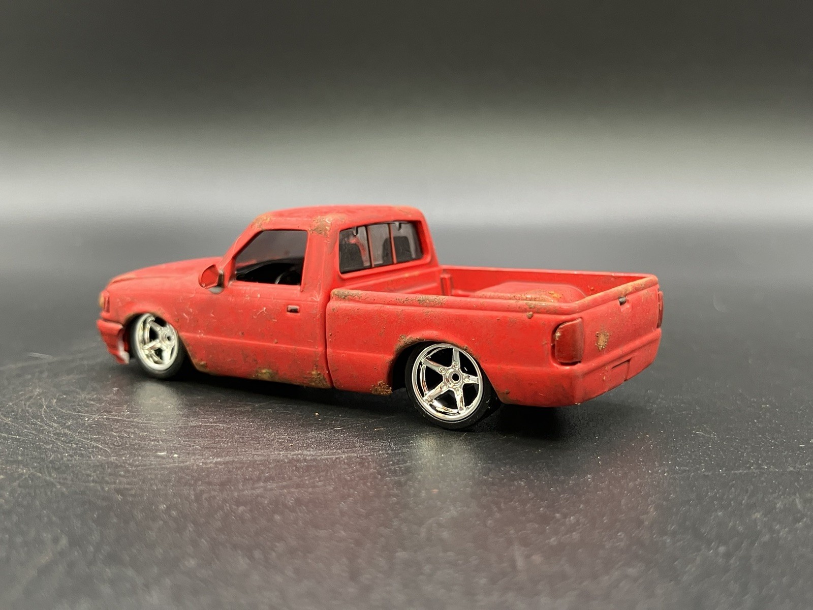 1995 Ford Ranger Pickup Truck Weathered Rusty Barn Find 1/64 Diecast Custom M2