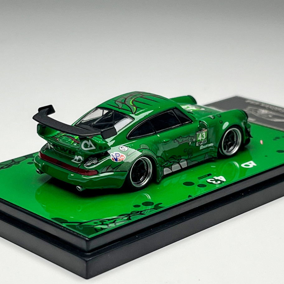Flame 1:64 Scale Porsche RWB Modification 993 964 Alloy Diecast Model Car Gifts