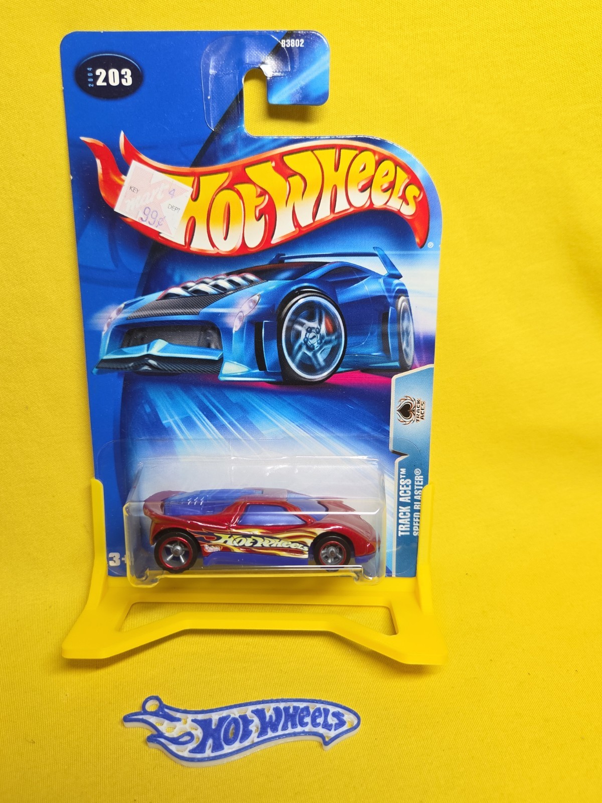 2004 Hot Wheels Track Aces Speed Blaster #203 Red/Blue & Gift 🔥61