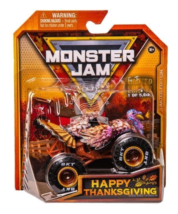 2024 Monster Jam Monster Trucks 1:64 – Limited Edition – Happy Thanksgiving