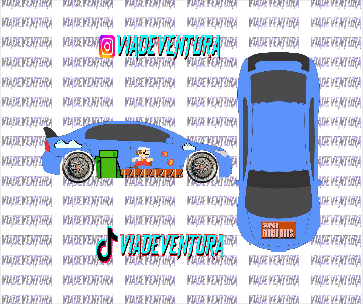 Super Mario Pix 1/64 Civic FD2 WHITE TONER Universal Waterslide Decal for Hot