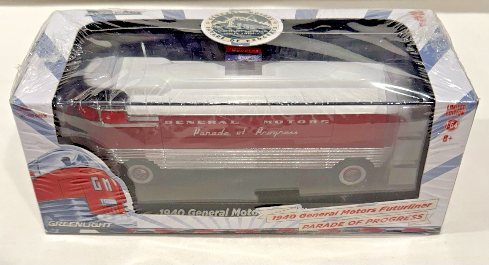 GreenLight – GM Parade of Progress Bus – 1:64 Diecast Limited Edition MIB – 2015