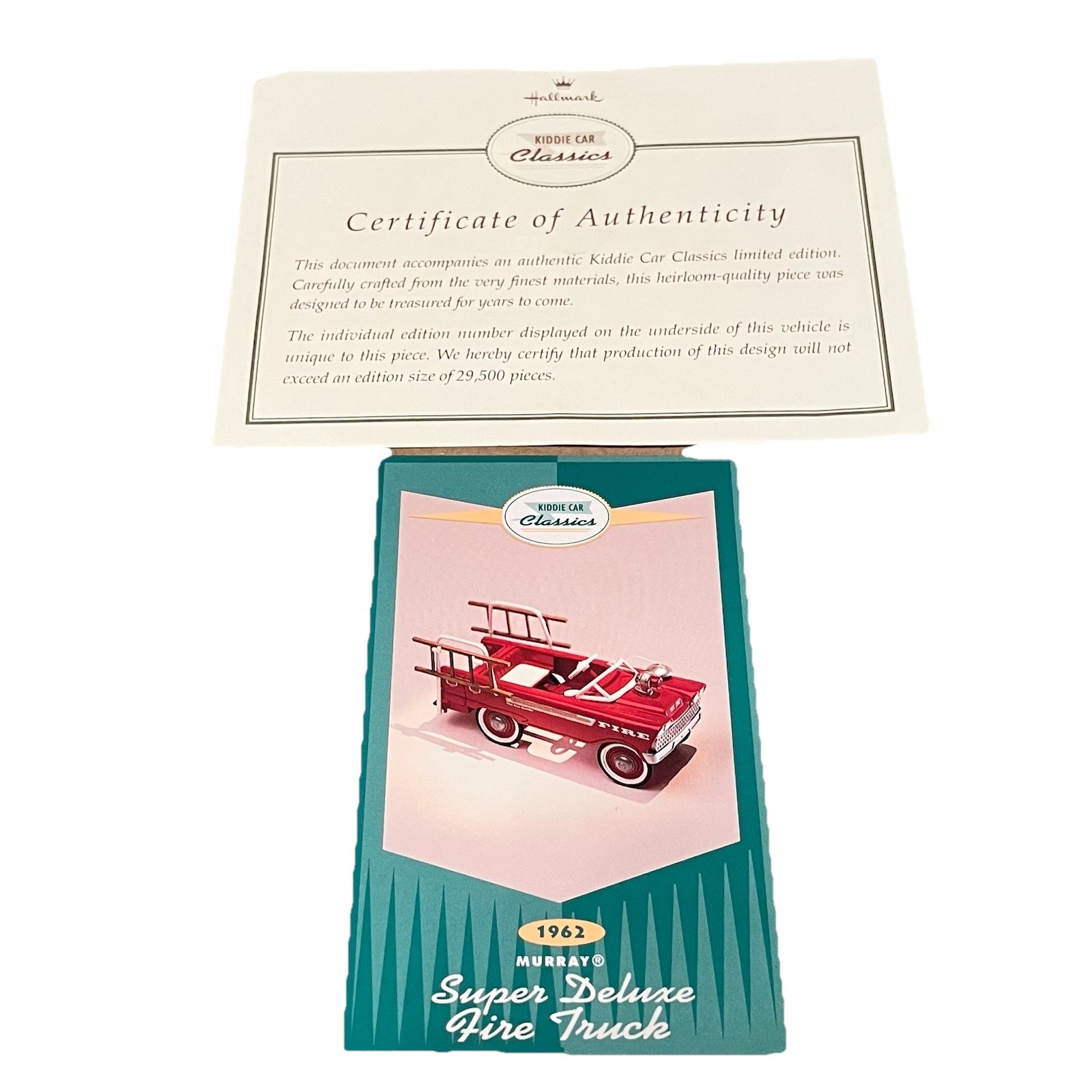 Kiddie Car Classics 1962 Murray Super Deluxe Fire Truck QHG2218 Hallmark NIB