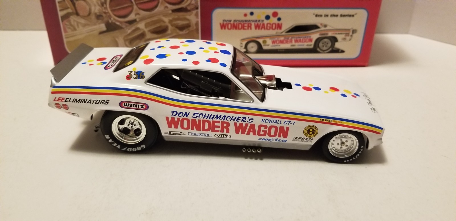 Don Schumacher “WONDER WAGON” Barracuda Funny Car 1/24 1320 FLOPPERS “RARE”